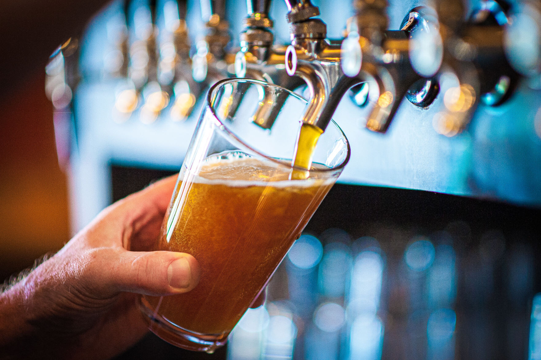 Beer on tap